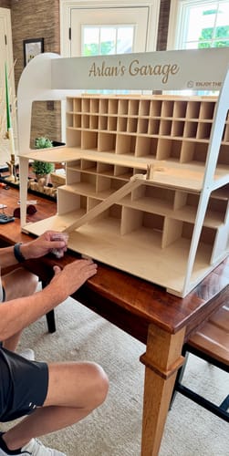 Customer photo review of Toy Car Garage Storage