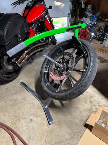 Customer photo review of Rabaconda Street Bike Tire Changer