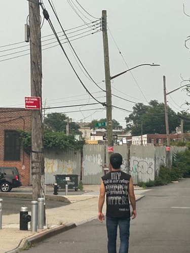 Customer photo review of MJM Hoops Psalms Cutoff Tee
