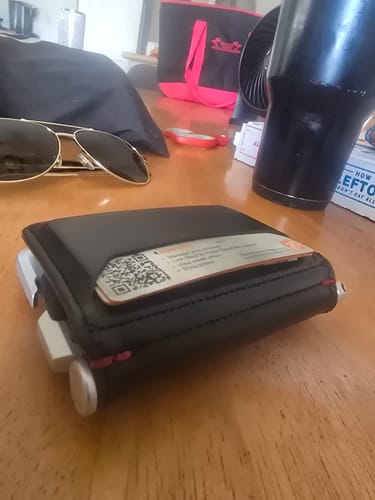 Customer photo review of 3 POCKET BIFOLD WITH PEN CAVITY