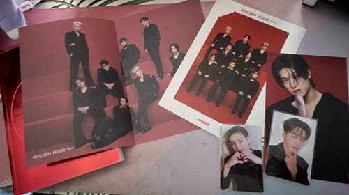 Customer photo review of ATEEZ - GOLDEN HOUR : PART.2 11TH MINI ALBUM PHOTOBOOK SET