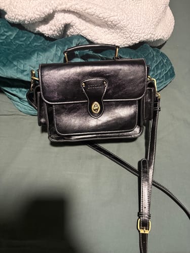 Customer photo review of Alison Vintage Vegan Leather Crossbody Bag
