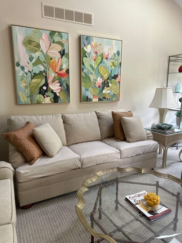 Customer photo review of Flower Canvas Art #FL103