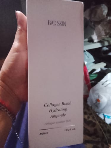 Customer photo review of Bad Skin™ Korean Collagen Bomb Hydrating Ampoule