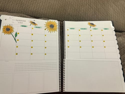 Customer photo review of Undated | The Scout Planner | Ocean Breeze (portrait)