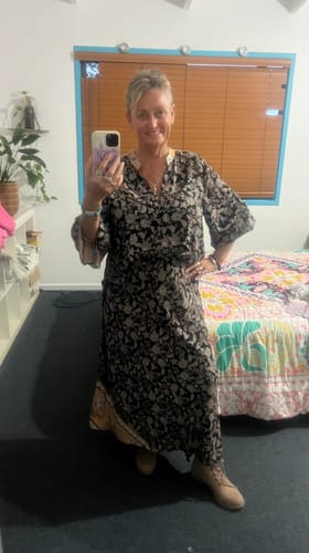 Sandy B. review of Violet Skirt | Mocha Bloom image 1 out of 1