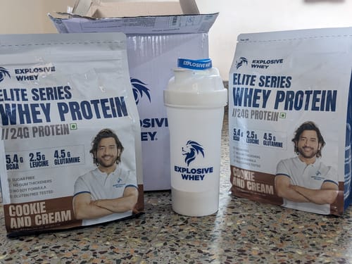 Customer photo review of Elite Series Whey Protein