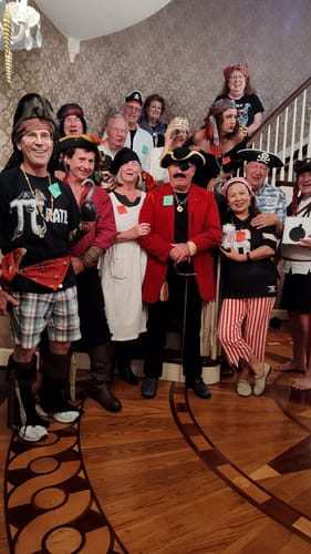 Customer photo review of Pirate Murder Mystery Host Your Own Game Kit