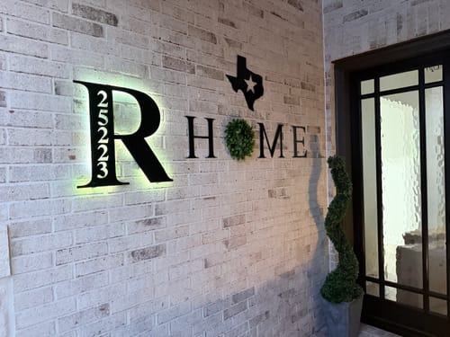 Customer photo review of Home - Metal Wall Art