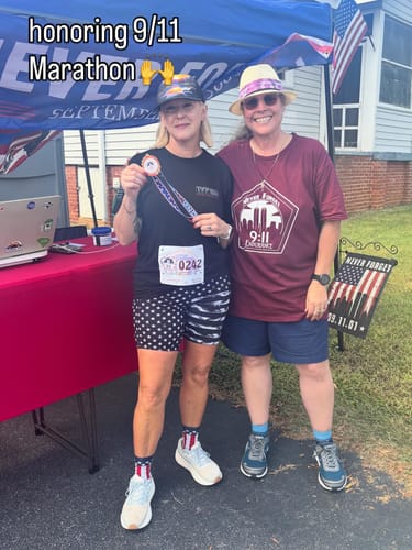 Customer photo review of Forever and Always: 9/11 Tribute Tee