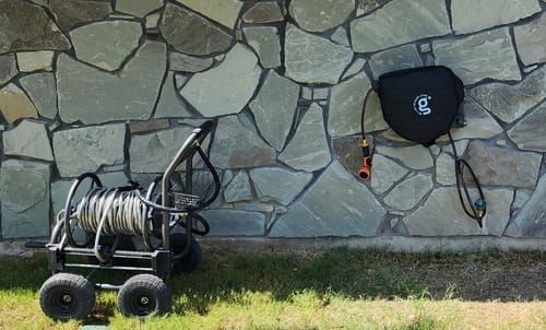 Customer photo review of Retractable Garden Hose Reel-1/2in-100ft