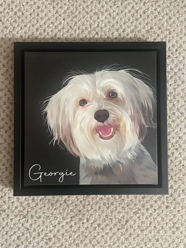 Customer photo review of Pet Art Canvas Wrap