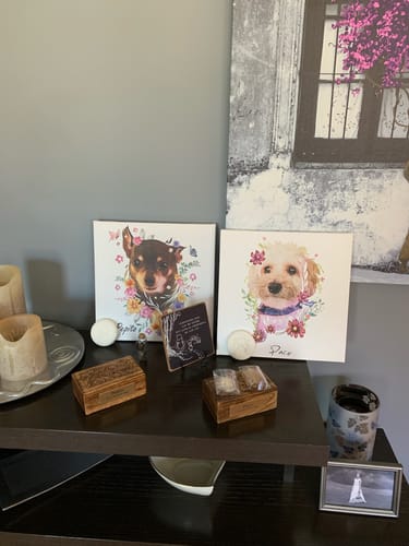 Customer photo review of Flowerpup Custom Pet Portrait (Humans too!)