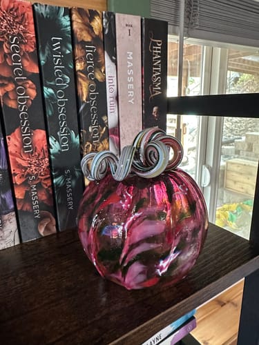 Customer photo review of $39 Mystery Glass Pumpkin