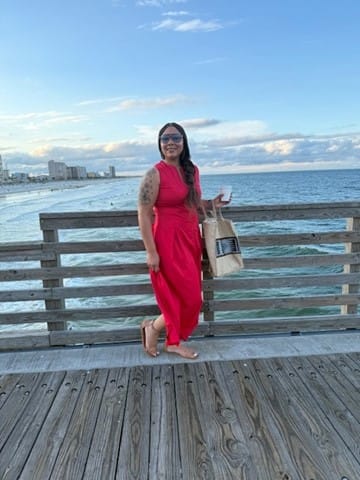 Marvie R. review of A-Line Loose Pleated Pockets Split-Joint Zipper Round-Neck Maxi Dresses image 1 out of 1