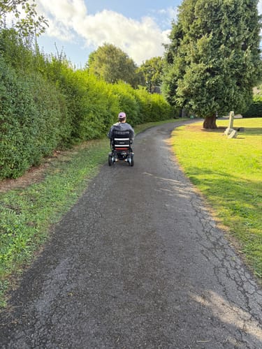 Customer photo review of MobilityPlus+ Ultra-Light RangerXL Folding Electric Wheelchair