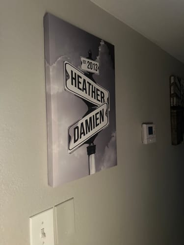 Customer photo review of COUPLES DATE OF LOVE by Cstm Canvas