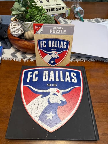 Customer photo review of FC Dallas® Logo - Wooden Puzzle