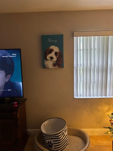 Customer photo review of Pet Art Canvas Wrap