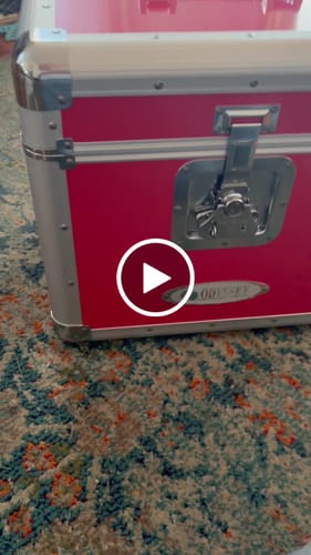 Customer video review of Odyssey Vintage Series 12-Inch Vinyl Records / LP Case - Holds 70 Pcs