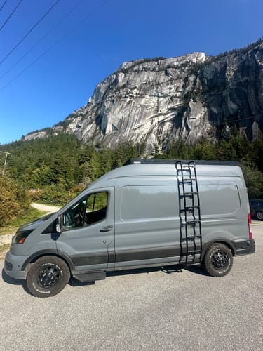 Customer photo review of Transit Side Mount Ladder V2 - High Roof
