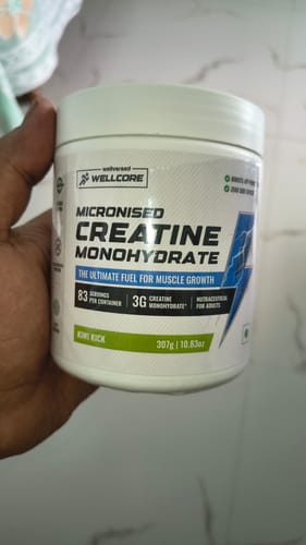 Customer photo review of Wellcore - Pure Micronised Creatine Monohydrate | Kiwi Kick (307g, 83 servings)