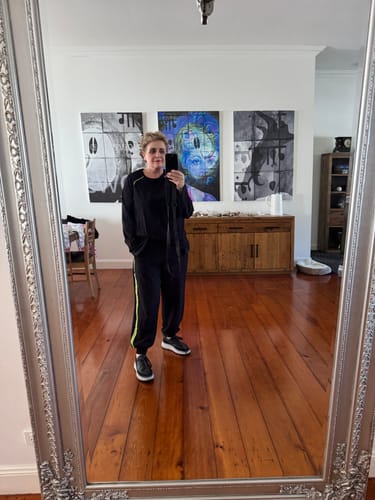 Customer photo review of Black Two-Piece Activewear Set