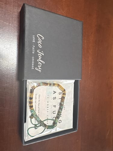 Customer photo review of 'Strong As Fuck' Morse code Motivational Bracelet