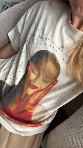 Heather V. review of Ariana Grande Print Round Neck T-shirt image 1 out of 1