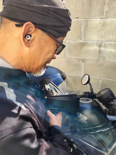 Customer photo review of 1 + 1 Set FREE - Moto Earplugs, - 27 dB