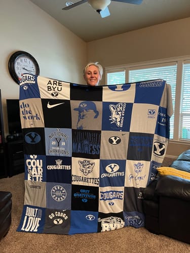 Customer photo review of Premium T Shirt Quilt