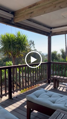 Customer video review of SmartWings Motorized Outdoor Shades 1%/3%/5% Openness