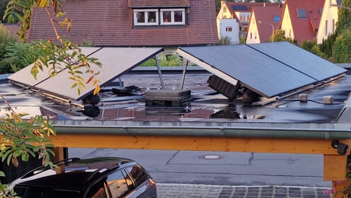 Customer photo review of Sicatron 2000W Balkonkraftwerk - 4x Jolywood 500W Bifazial - Hoymiles HMS-1600-4T