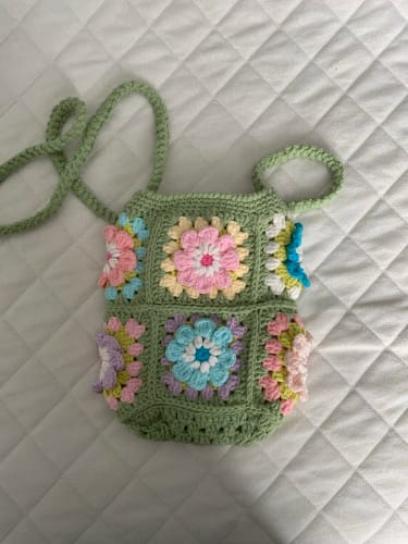 Customer photo review of Amara Crochet Crossbody Bag