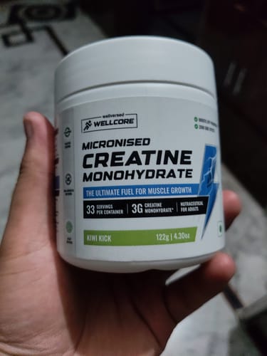Customer photo review of Wellcore - Pure Micronised Creatine Monohydrate | Kiwi Kick (122g, 33 servings)