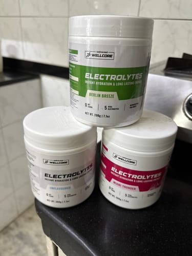 Customer photo review of Wellcore - Electrolytes | Miami Thunder | 2x200g, 80 Servings