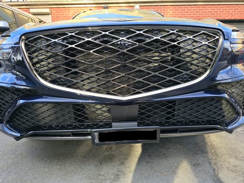 Customer photo review of Genesis GV70 FL JK.V3 Advanced/ Signature 2024-Current - OEM Plinth Delete Kit (FRONT)