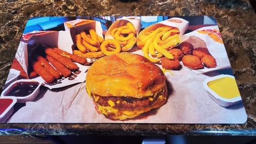 Customer photo review of Custom Playmat (24" x 14")