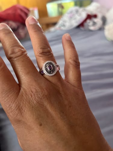 Customer photo review of Strength, Growth, And Success - Family Personalized Custom Graduation Ring With Birthstone