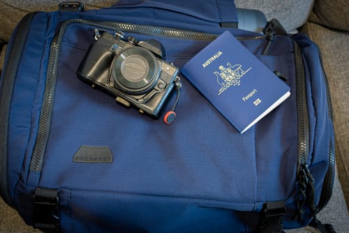 Customer photo review of Blast Quick Access 28L-38L Carry On Travel Backpack