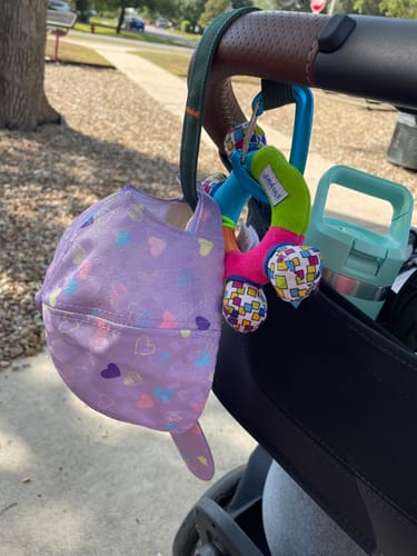 Customer photo review of Trail Tether: Hiking-Rated Pacifier Clip and Multi-Use Strap