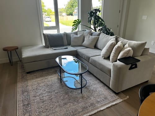 Customer photo review of Stanton Corner Chaise Sectional (Custom) 🇨🇦