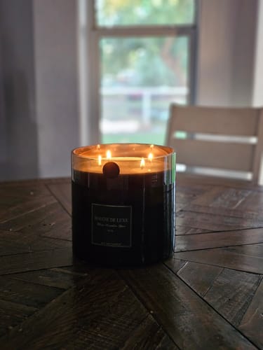 Customer photo review of Marshmallow Cashmere | Baby Big Ass Candle (150 oz, 300-500 hours)