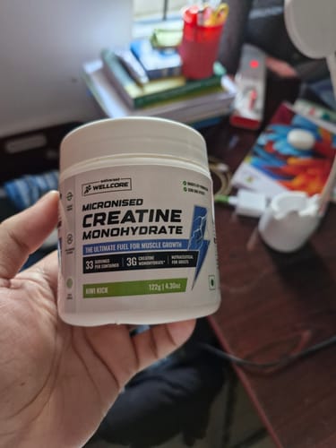 Customer photo review of Wellcore - Pure Micronised Creatine Monohydrate | Kiwi Kick (122g, 33 servings)