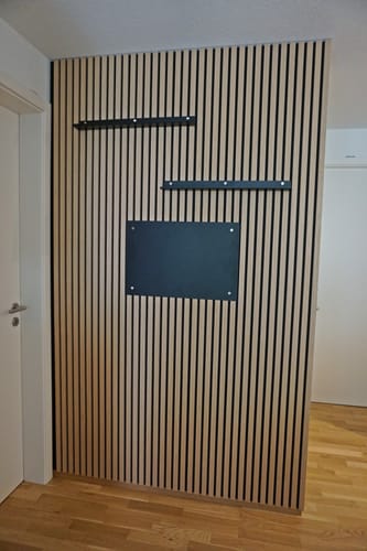 Customer photo review of Akustikpaneele Natürliche Eiche | 240 cm x 60 cm | Dreiseitiges Echtholzfurnier