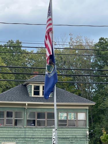 Customer photo review of State of Maine Flag - Official Design and Specifications - Outdoor Nylon