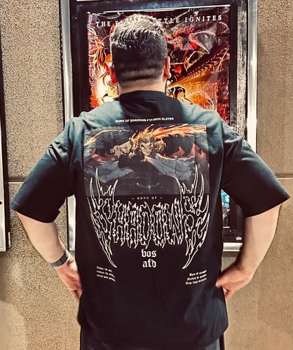 Customer photo review of Demon Slayer 'Rengoku' T-Shirt