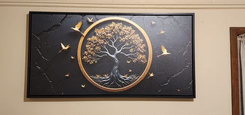 Customer photo review of 3D Celtic Tree of Life Wall Art IV