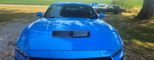 Customer photo review of 2024-Up Ford Mustang Front Upper Hood Vent Insert Cover