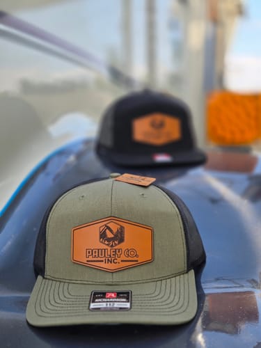 Customer photo review of Richardson 112 Genuine Leather Patch Hats Laser Engraved